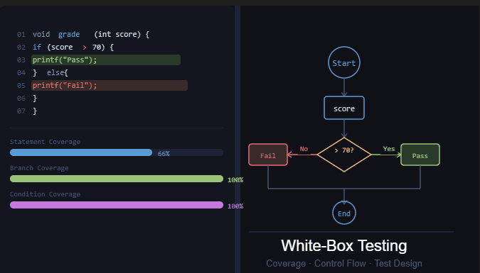 White-Box Testing: Coverage, Control Flow, and Test Design Strategies